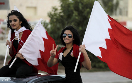 Kormánypárti tüntetők Manamában