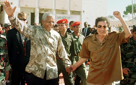 Nelson Mandela és Kadhafi 1997-ben