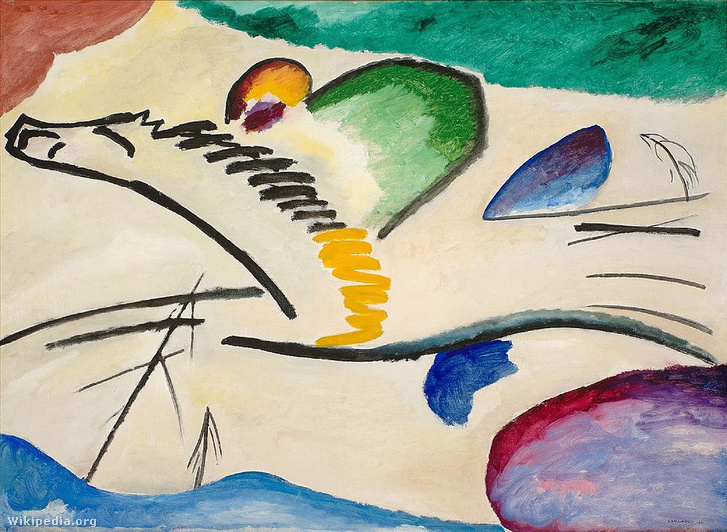 Vaszilij Kandinszky, 1911, Lovas Museum Boijmans Van Beuningen (képünk illusztráció)