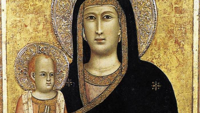 Giotto: A szűz a gyermekkel