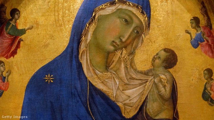 Duccio di Buoninsegna (1255-1319): A szűz a gyermekkel