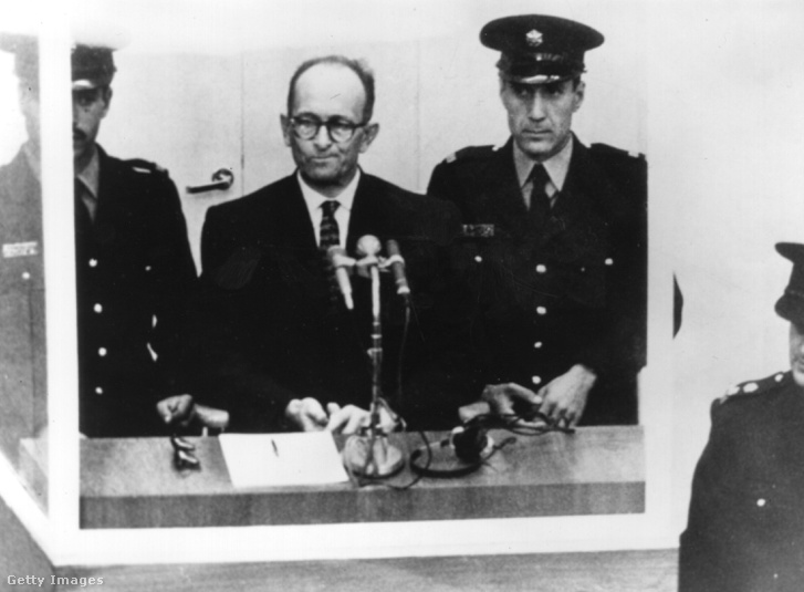 Adolf Eichmann a jeruzsálemi bíróságon 1961-ben