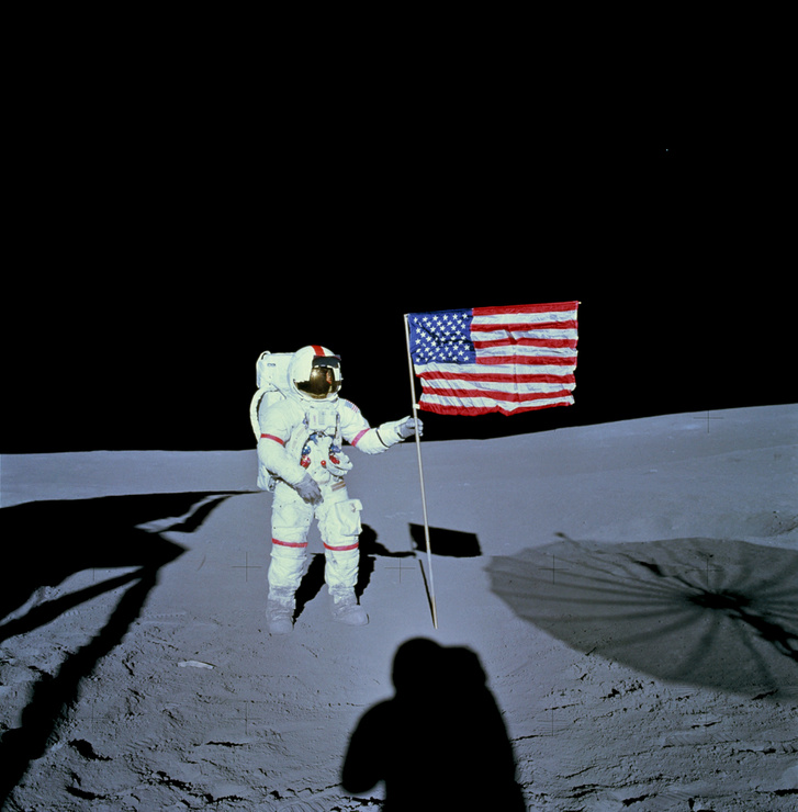 Alan Shepard, az Apollo-14 parancsnoka