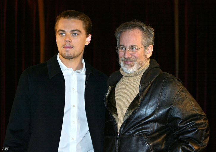 DiCaprio és Spielberg 2003-ban.