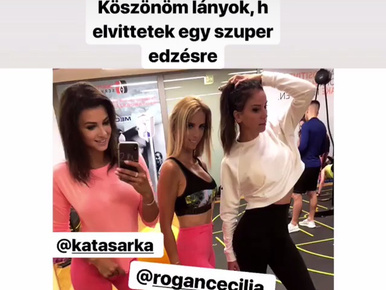 Vajna Tímea Sarka Katával és Rogán Cecíliával edzett