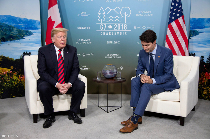 Trump és Trudeau Québecben június 8-án