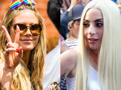 Heidi Klum, Lady Gaga, Cynthia Nixon is vonult a New York-i pride-on