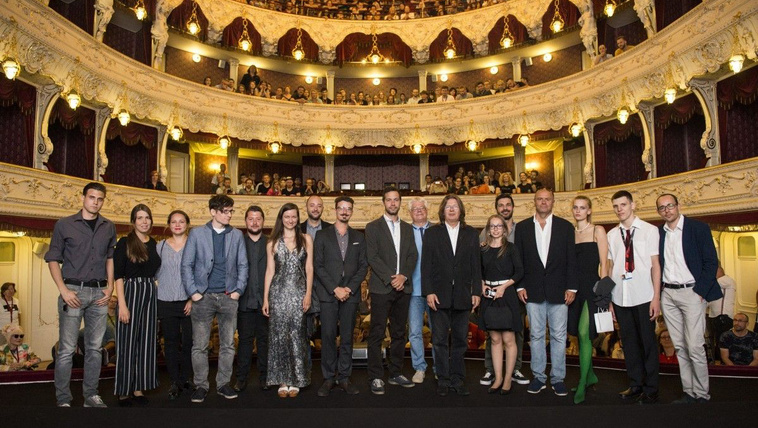 Az alkotók a Virágvölgy premierjén Karlovy Vary-ban