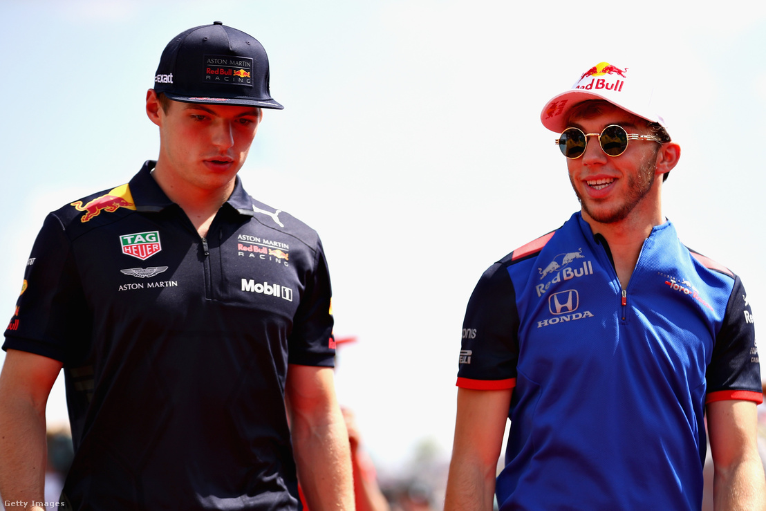 Max Verstappen (b) és Pierry Gasly (j) – jövőre már egy csapatban?