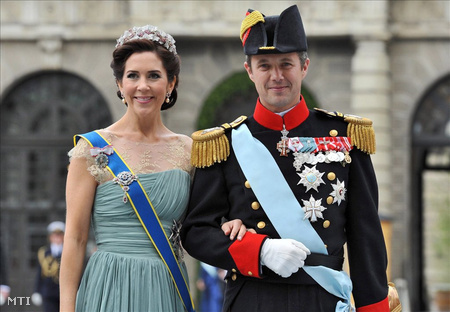 2010. június 19-i kép Frigyes dán trónörökös hercegről és a feleségéről, Mária hercegnőről