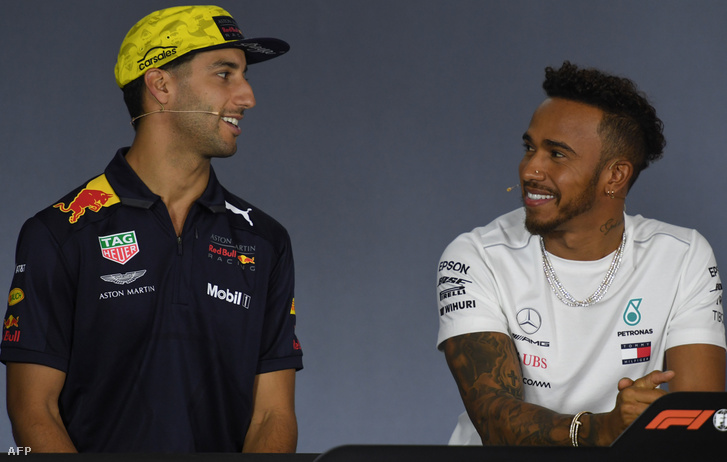 Ricciardo és Hamilton