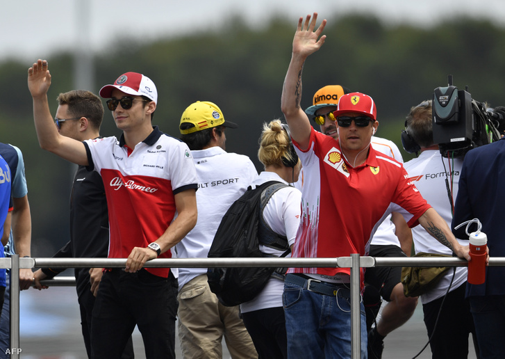 Charles Leclerc és Kimi Räikkönen