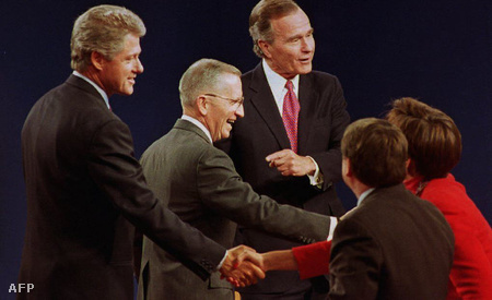 Bill Clinton, Ross Perot és George H.W. Bush