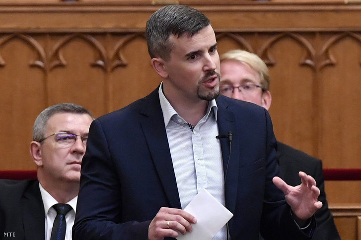 Jakab Péter, a Jobbik képviselője 2018. június 18-án.