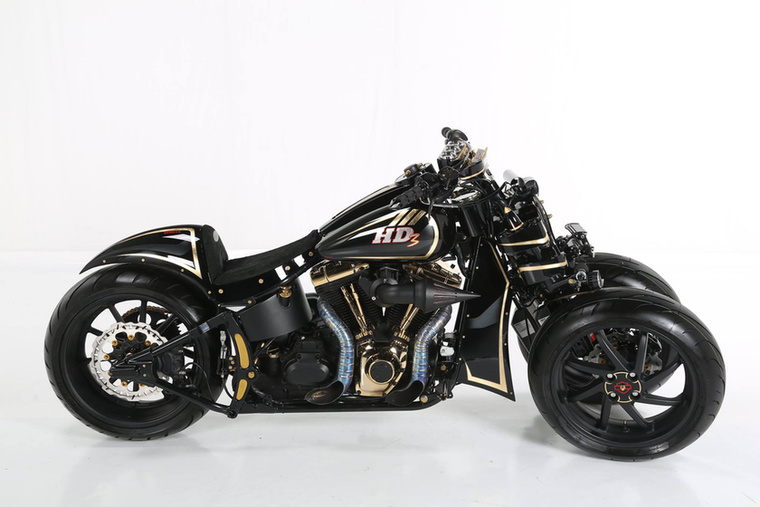 Modified Harley-Davidson harmadik hely: PMS Bike, 'HD3-Spritz', Olaszország