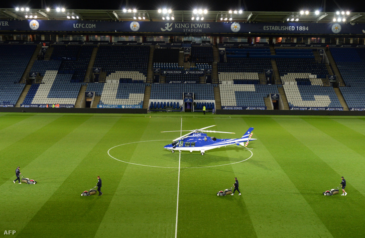 Egy fotó még 2015-ből a Leicester tulajdonosának helikopteréről