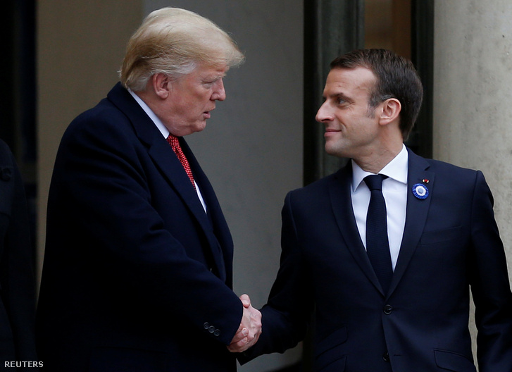 Donald Trump és Emmanuel Macron