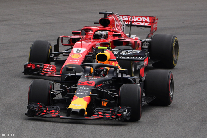 Max Verstappen és Sebastian Vettel