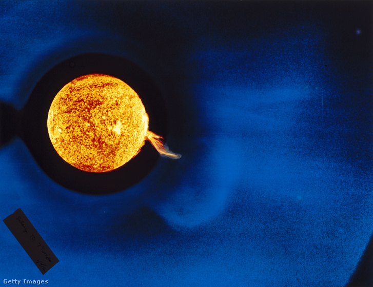 Skylabról készült UV fotó egy 1973-as koronakidobódásról