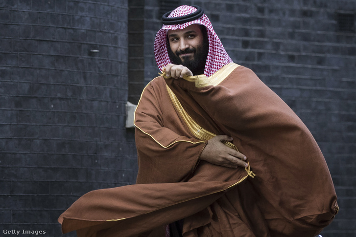 Mohammed bin Szalmán Londonban 2018. március 7-én.
