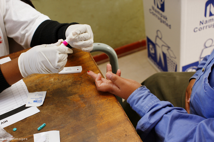 HIV szűrőállomás Dél-Afrikában