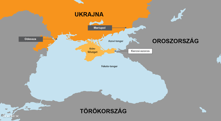 Ukrán-Orosz konfliktus a Kercsi-szorosnál