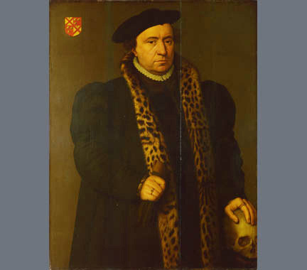 Hans Holbein: Férfi koponyával