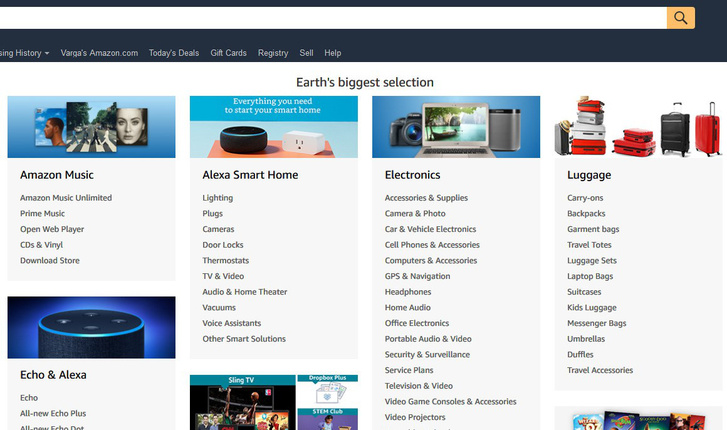 Screenshot 2018-11-28 Amazon com - Earth&amp;#039;s Biggest Selection