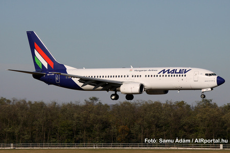 A balesetet szenvedett 737-es (Fotó. Samu Ádám / airportal.hu)