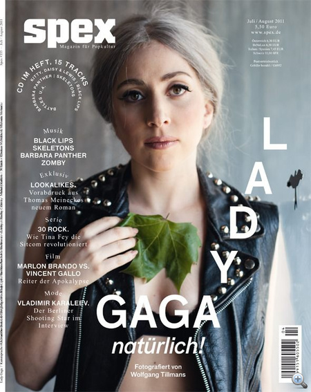 Az Spex magazin borítója az őszbe csavarodott Lady Gagával