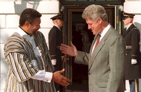 Jerry Rawlings és Bill Clinton 1995-ben