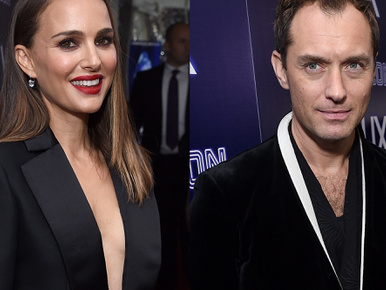 Natalie Portman és Jude Law összeöltöztek fekete dekoltáltba