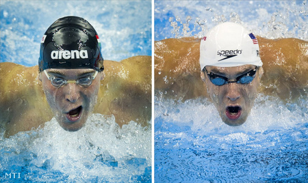 Biczó Bence és Michael Phelps