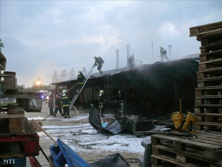 A lángokat nyíregyházi, kisvárdai, demecseri és nyírbogdányi tűzoltók fékezték meg (fotó: Taipusz Attila)