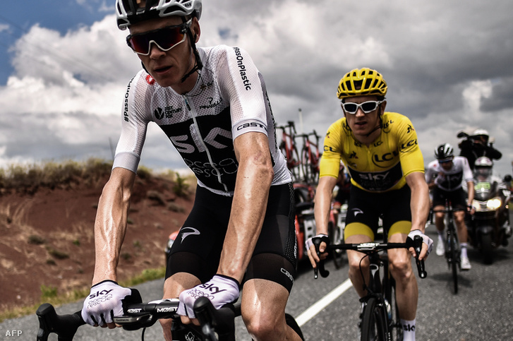 Chris Froome és Geraint Thomas a 2018-as Tour de France-on