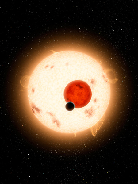 Fantáziarajz a Kepler-16 rendszeréről