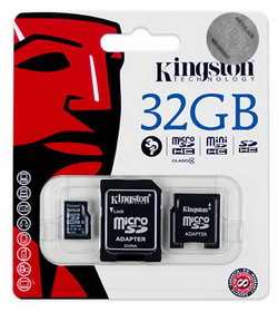 Kingston 32GB microSDHC Class4 SDC4 32GB 2ADP memoriakartya