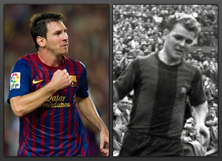 Messi és Kubala (fotó: fcbarcelona.com)