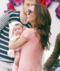 Victoria Beckham a lányával szeptemberben