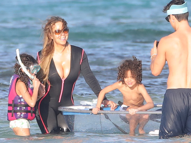 Mariah Carey mellei még egy családi nap felett is átvették az uralmat