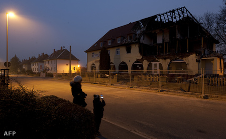 A merénylők kiégett zwickaui lakóháza