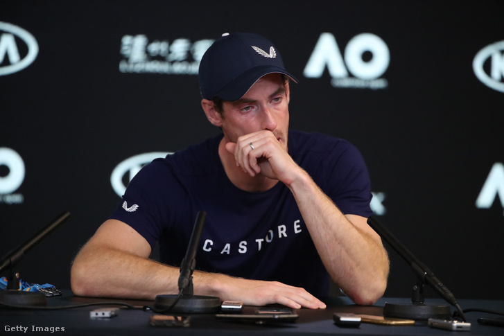 Andy Murray sajtótájékoztatón beszél visszavonulásáról Melbourne-ben 2019. január 11-én