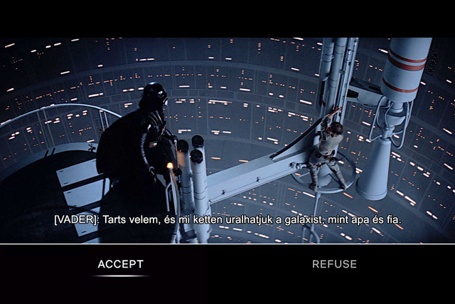Avagy így nézne ki A Birodalom visszavág, ha interaktív film lett volna. Szerkesztés: Dívány