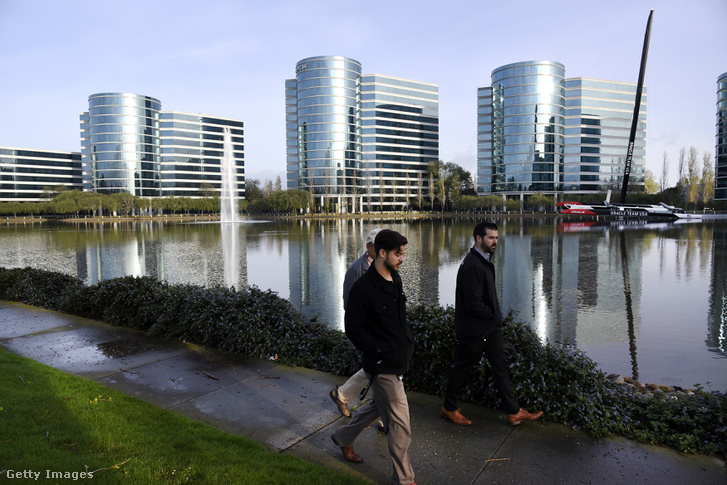 Oracle Corp. székhelye Redwood City-ben, Kaliforniában