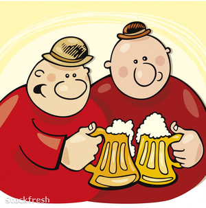stockfresh 414067 guys-drinking-beer sizeM