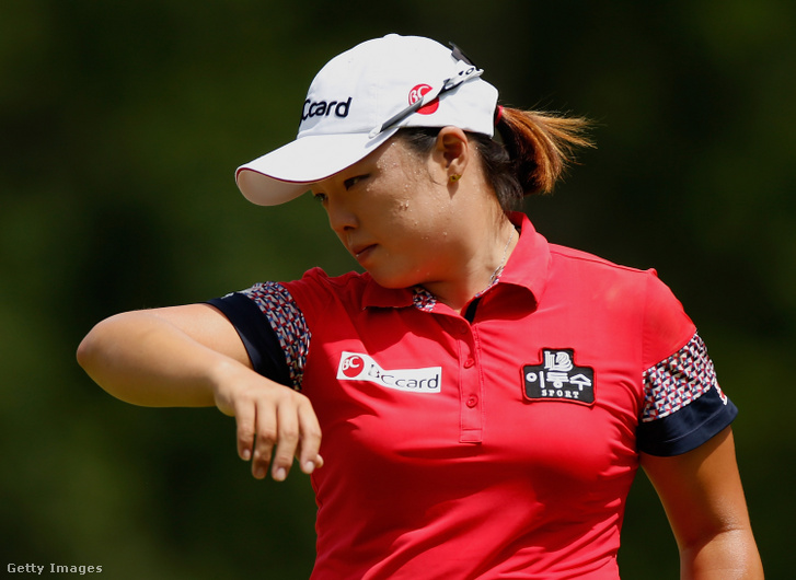 Dél-Koreai Jang Ha-na golfozó, egy izzasztó játékon Ohio-ban 2015. július 18-án