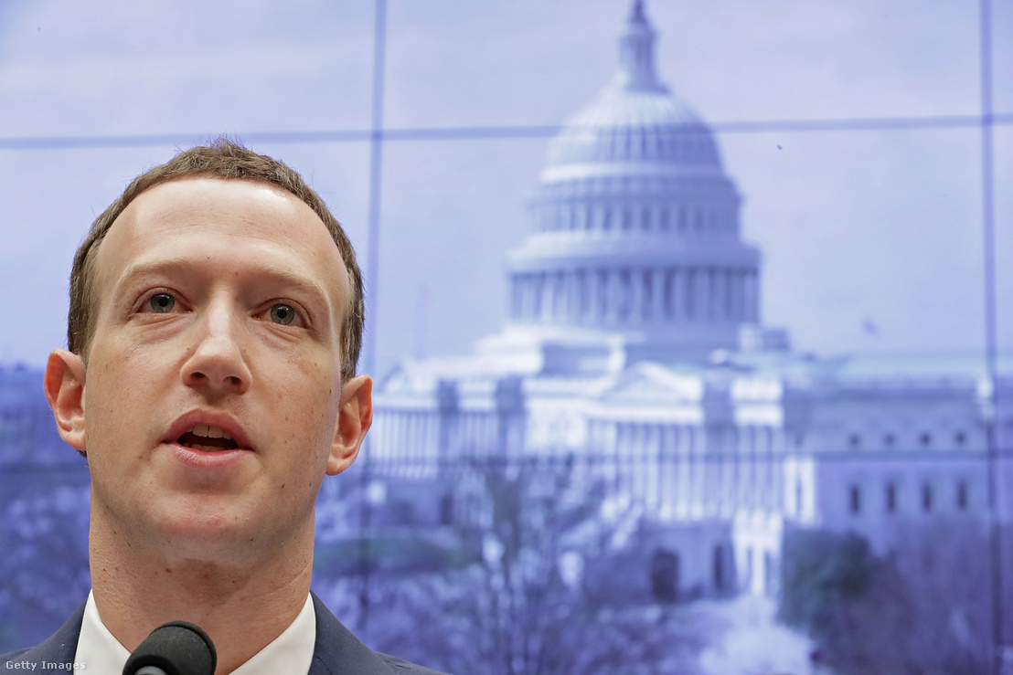 Mark Zuckerberg meghallgatása a Cambridge Analytica botrány miatt, a Capitol Hill-ben 2018. április 11-én