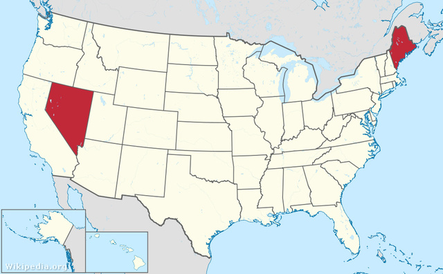 Nevada és Maine