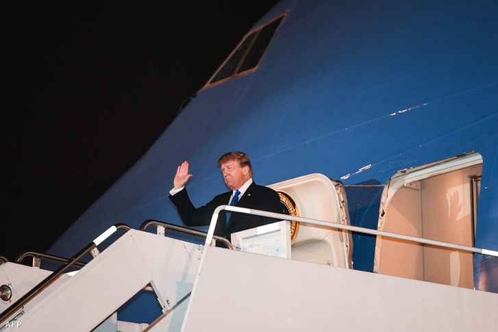 Donald Trump megérkezett a Hanoi reptérre 2019. február 26-án