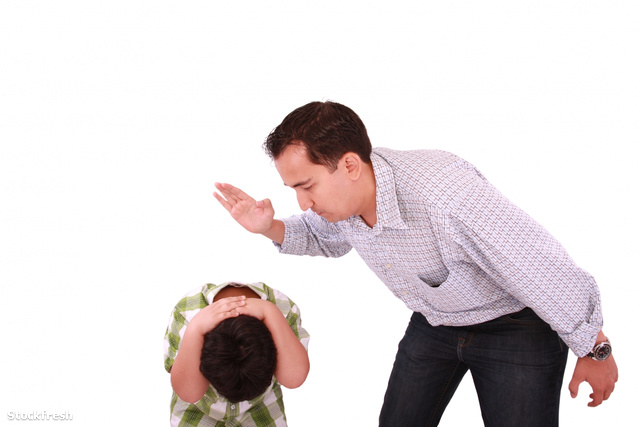 stockfresh 1278531 dad-scolding-his-son-father-with-son-isolated